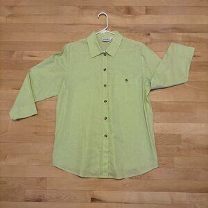 Liz Baker linen blend button down shirt - Size L